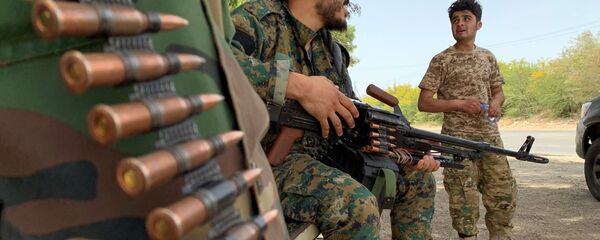 القوات الموالية لحكومة الوفاق الليبية (بقيادة فايز السراج)، طرابلس، ليبيا يونيو 2020 القوات الموالية لحكومة الوفاق الليبية (بقيادة فايز السراج)، طرابلس، ليبيا يونيو 2020 - سبوتنيك عربي