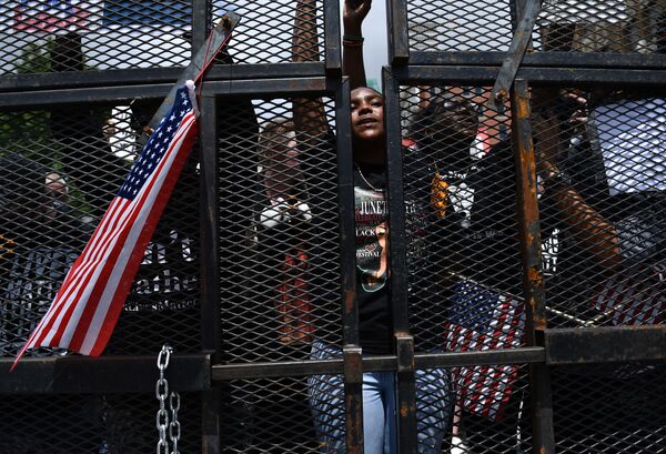 احتجاجات حياة السود تهم (Black Lives Matter) في تولسا، أوكلاهوما، الولايات المتحدة، 20 يونيو 2020 - سبوتنيك عربي