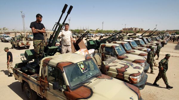 قوات الجيش الوطني الليبي (بقيادة الخليفة حفتر)، بنغازي ليبيا يونيو 2020 - سبوتنيك عربي