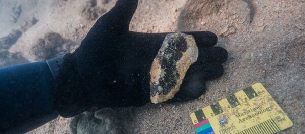 علماء آثار وباحثون من جامعة فليندرز وجامعة ويسترن أستراليا وجامعة جيمس كوك يستكشفون مواقع تحت البحر، تعود إلى آلاف السنين عندما كان قاع البحر أرضا جافة، في أستراليا، 2019. - سبوتنيك عربي