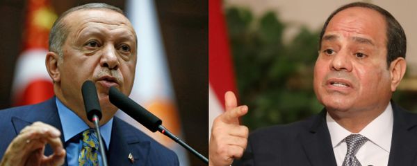 الرئيس المصري عبد الفتاح السيسي، ونظيره التركي رجب طيب أردوغان، مصر، تركيا 22 يونيو 2020 الرئيس المصري عبد الفتاح السيسي، ونظيره التركي رجب طيب أردوغان، مصر، تركيا 22 يونيو 2020 - سبوتنيك عربي