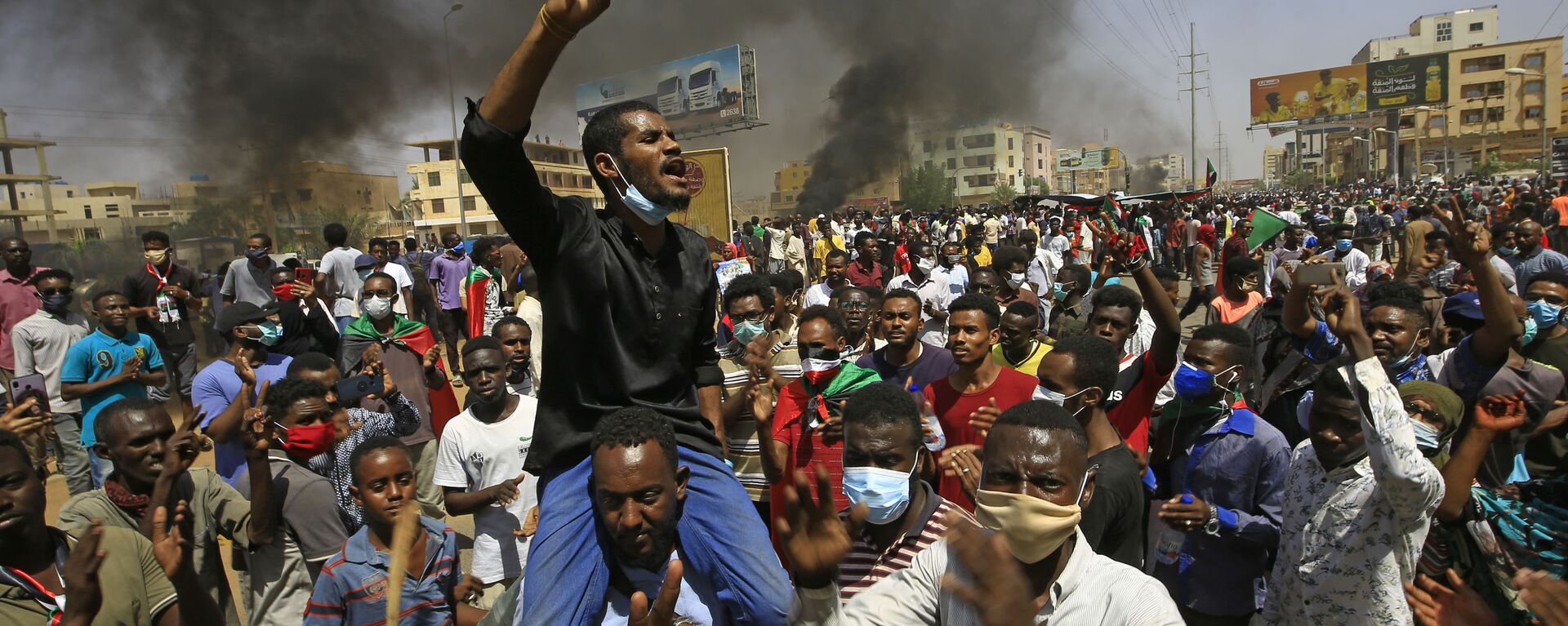 مظاهرات واسعة النطاق في الخرطوم، يطالب فيها المواطنون بالإصلاح، السودان 30 يونيو 2020 - سبوتنيك عربي, 1920, 04.04.2023